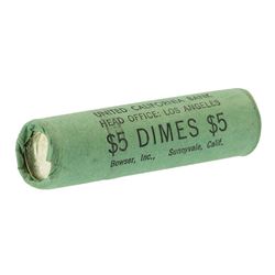 Roll of (50) 1964 Brilliant Uncirculated Roosevelt Dimes