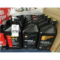 Lot of Aeroshell Oil W100 Aviation Oil