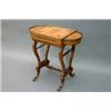Image 1 : A Regency amboyna and rosewood games table, marquetry-inlaid in ebony, fitted for backgammon and...