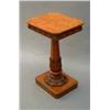 Image 1 : An early Victorian burr maple occasional table, having rounded rectangular top with carved frieze...
