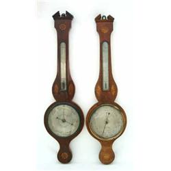 # Pastorelli, 180 High Holborn, London - a mahogany wheel barometer with thermometer, having silv...