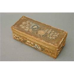 A North-American Indian birch bark box and cover, circa third quarter of the 19th century, flower...