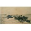 Image 1 : William Lionel Wyllie Etching "Kits Hole Reach" Artist's proof Signed in pencil, label verso 13in...