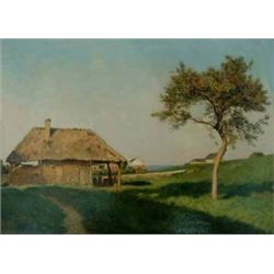 Paul Sedille (1836-1900) Oil on panel La Cote de Normandie Signed, label verso 10ins x 13.5ins...