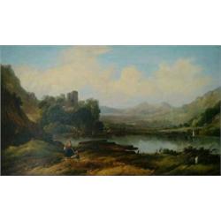 Alfred H Vickers (fl. 1853-1907) Oil on canvas 'Near Thorpe, Yorkshire' Signed and inscribed on s...