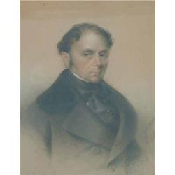 # Isidore-Jean-Baptiste Magues Pastel drawing Portrait of Lord William Russell (1790-1846), head...