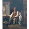 Image 1 : Follower of Frere Oil on panel The Toy Maker Indistinctly signed and dated 12.25ins x 10.5ins...