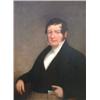 Image 1 : Webster School - Cranbrook Oil on canvas Portrait of Major Briggs wearing black coat, waistcoat a...
