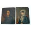 Image 1 : Attributed to Andrews Oil on mill board Portrait of Rev. John Thornton of Billericay, Essex, wear...