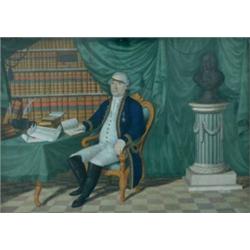 # 18th century French School - Watercolour with bodycolour Portrait of David Louis de Constant Re...