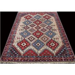 Exquisite Rare & Colorful Nomadic Weave Persian Yalame-Qashqai Rug