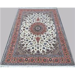 Simply Exquisite and Majestic Fine Part Silk Persian Tabriz Rug