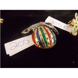 BROACH - CHRISTMAS BALL & BOW - SOLD ON CHOICE