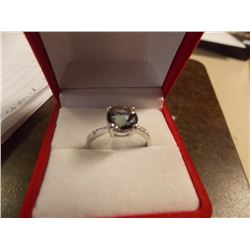 ring multi coloured gem - mystic topaz