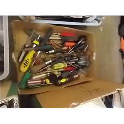 BOX OF ASSORTED TOOLS