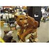 Image 2 : UNIQUE HAND CRAFTED CHAIN SAW CARVING - COUGAR ON ROCK