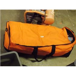 LARGE ORANGE DUFFLE BAG