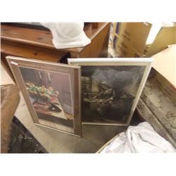 FRAMED PRINTS - AMERICAN COUNTRY AND 1 OTHER