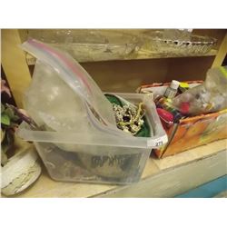 BOX OF COSTUME JEWELERY