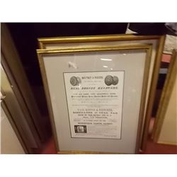 LOT OF 4 PICTURES - WHITNEY & ROGER  - AUTHENTIC BRONZE HARDWARE & ARCHITECTURAL CONSTRUCTION