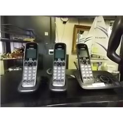 CORDLESS PHONE SETS - WITH CHARGER BASES - 3 TTL