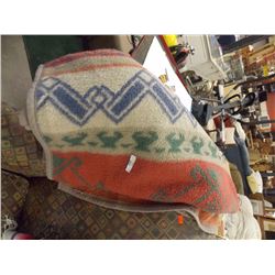 WOOL BLANKET RED/ GREEN/ BLUE/