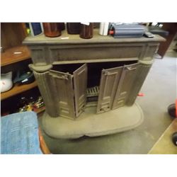 VINTAGE CAST METAL FIRE PLACE