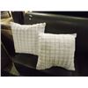 Image 1 : 2 FUZZY GREY DECO  PILLOWS