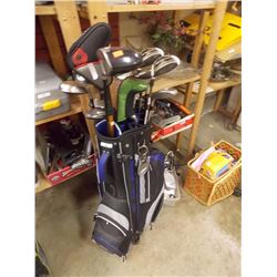 GOLF BAG AND CLUBS