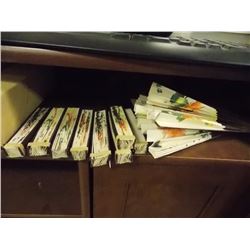 LOT OF 12 ORIENTAL FOLDING FANS - NEW