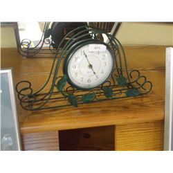 RED IRON MANTEL CLOCK