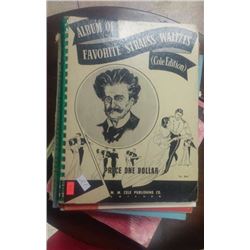 ASSORTED MUSIC SHEETS AND BOOKS