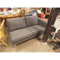 UPHOLSTERED SECTIONAL SOFA SECTION - GREY