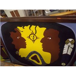 FIRST NATIONS ORIGINAL FIRST NATIONS ORIGINAL  HAND PAINTED ON CANVAS BY C. LAUDER