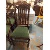 Image 2 : VINTAGE WOOD CARVED CHAIRS - BARLEY TWIST -4 X BID