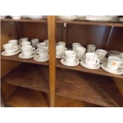 CUPS AND SAUCERS - 43 PC TTL