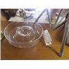 Image 1 : CRYSTAL SALT & PEPPER WITH GLASS CHIP & DIP  DISH