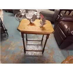 VINTAGE BARLEY TWIST SIDE TABLE