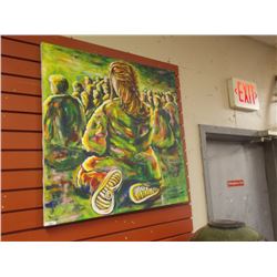 FIRST NATIONS ART ORIGINAL PAINTING BY C.LAUDER