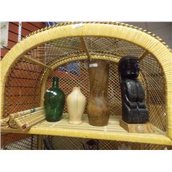 LOT OF VASES AND CANDLES - 4PC