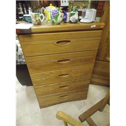 5 DRAWER HIGH BOY DRESSER