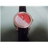 Image 2 : WATCH - NEW  - DIAMOND KING - WORKING WITH 6 GENUINE DIAMONDS INSET INTO FACE - RED / SILVER