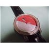 Image 3 : WATCH - NEW  - DIAMOND KING - WORKING WITH 6 GENUINE DIAMONDS INSET INTO FACE - RED / SILVER
