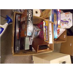 BOX OF BOARD GAMES - TRIVIAL PERSUIT AND MORE