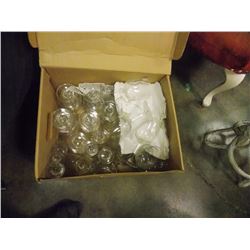 BOX OF WINES GLASSES - VARIOUS SIZES AND STYLES