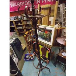 VINTAGE WOODEN COAT RACK / UNBRELLA STAND