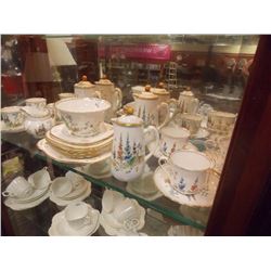 LARGE LOT OF BONE CHINA "PLANT TUSCAN CHINA - MADE IN ENGLAND" - 26PC TTL - ESTIMATE REPLACEMENT $10