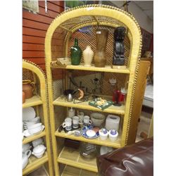 WICKER SHELF UNIT - 6' - 5 TIER