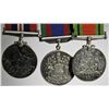 Image 2 : Display of 3 Canadian Silver WWII Medals