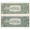 Image 2 : 2 USA Elvis $1 Dollar Federal Reserve Bank Notes